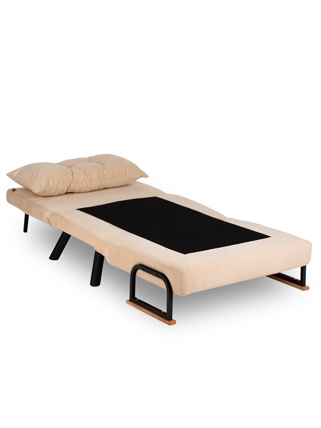 Ekru Sando Tekli Katlanır Yataklı Koltuk - Krem-3