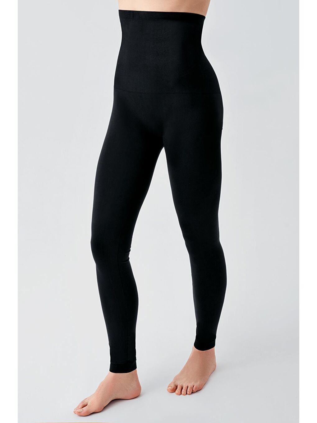 Siyah Doğum Sonrası Şekillendirici İnceltici Sıkılaştırıcı Toparlayıcı Yüksek Bel Korse Tayt 26TK1-1