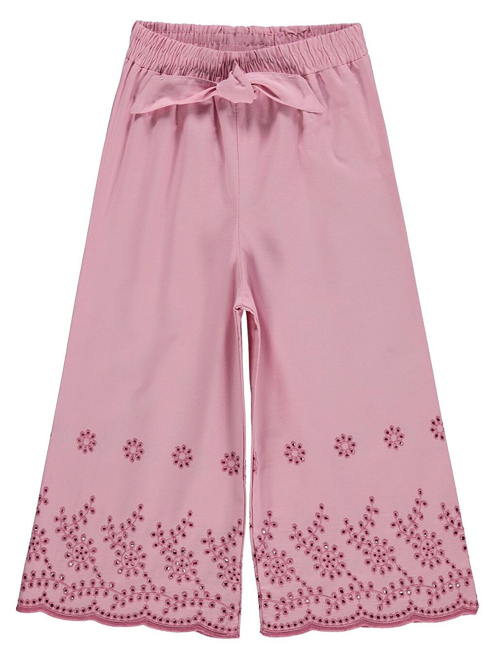 Girls Beli Kemerli 2-5 Yaş Pantolon - Pembe