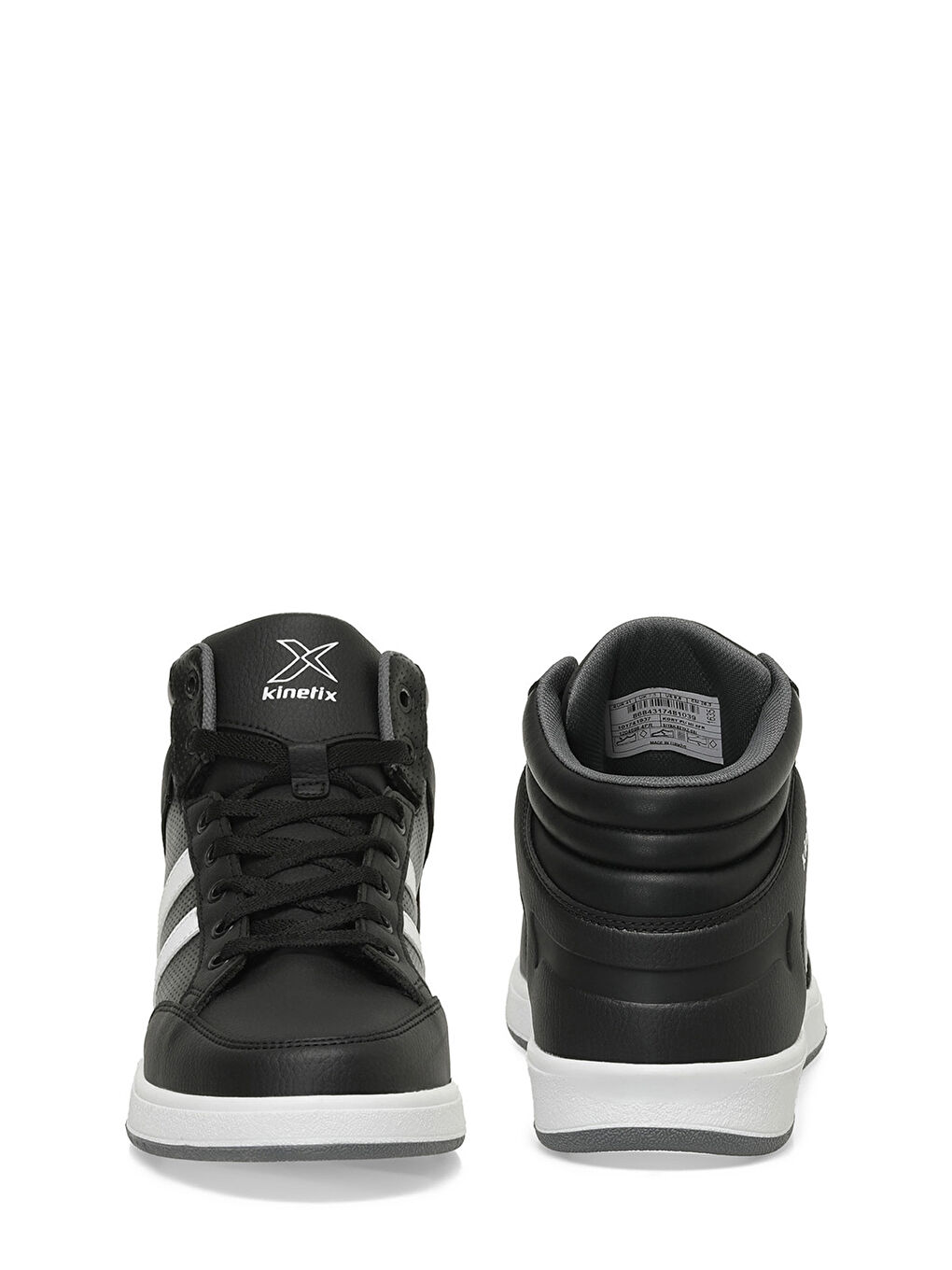 KORT PU HI 4PR Siyah Erkek High Sneaker-4