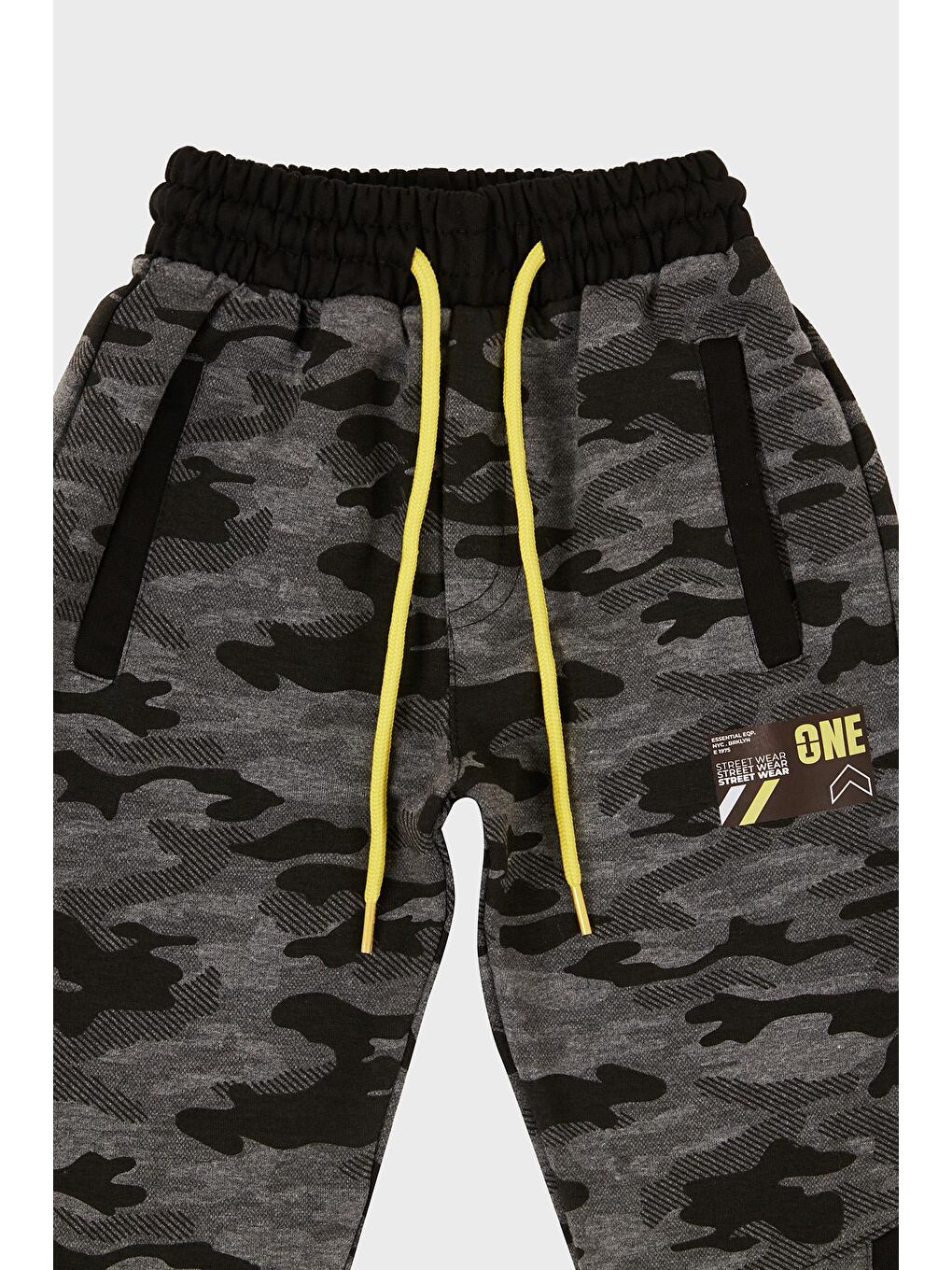 Siyah Pamuklu Regular Fit Eşofman Altı Erkek Çocuk-2