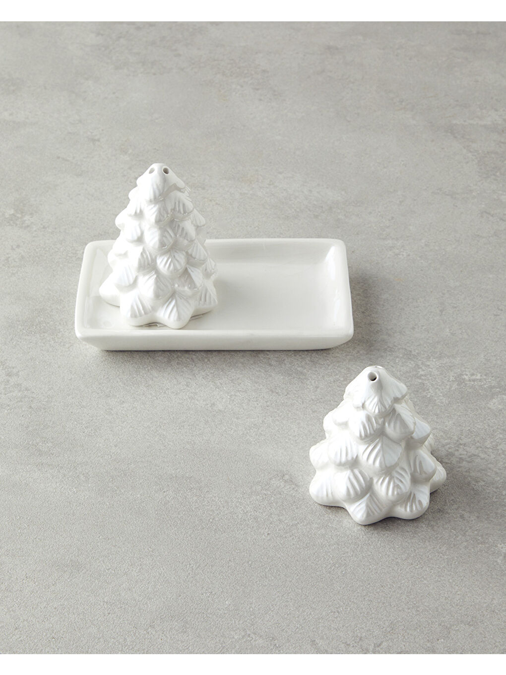 Christmas Tree Dolomite 2'li Tuzluk - Biberlik 6x14 cm Beyaz-1
