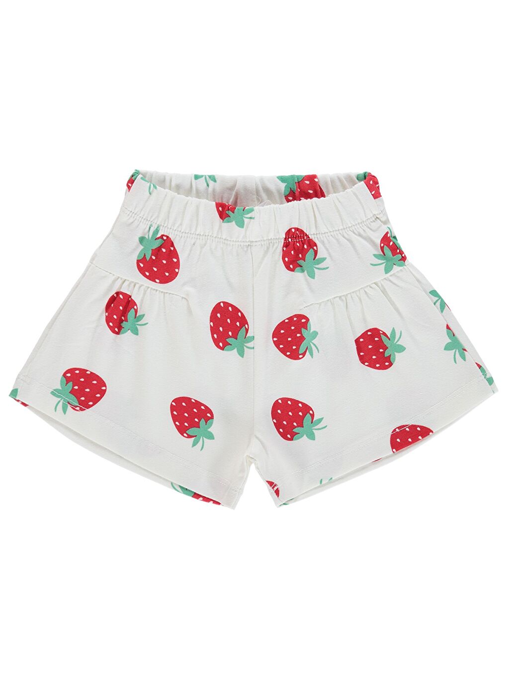 Baby Çilek Empirme 6-18 Ay Şort - Ekru