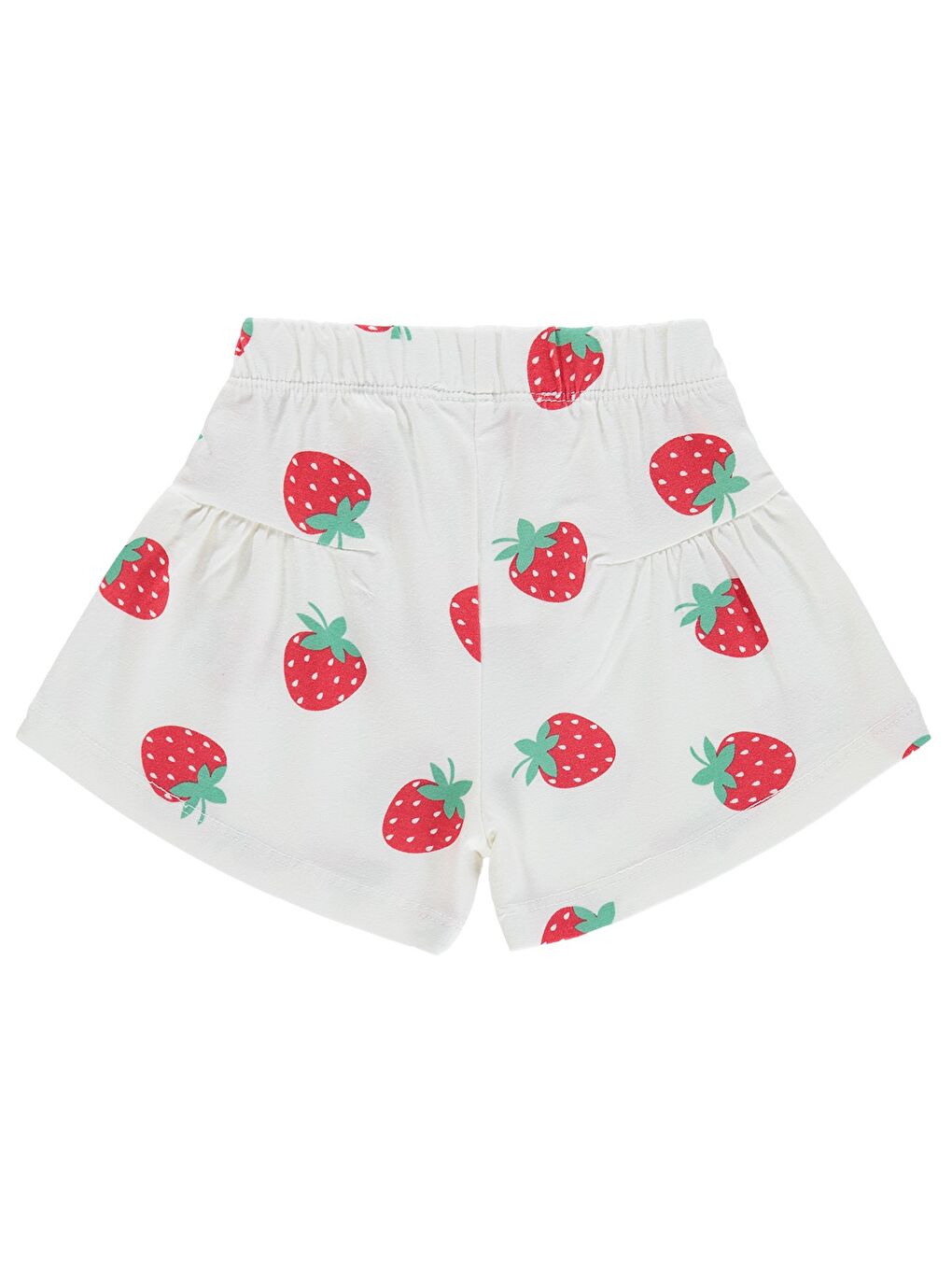 Baby Çilek Empirme 6-18 Ay Şort - Ekru-1