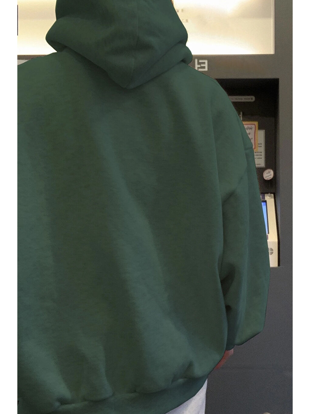 uyguntarz Yeşil Kadın Gonna Say Baskılı Oversize Sweatshirt - 1