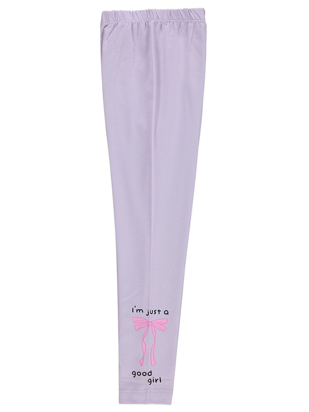 Girls Kurdela Baskılı 6-9 Yaş Tayt - Lila-2