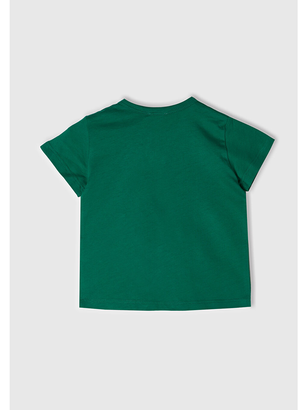 United Colors Of Benetton Bebek Yeşil Önü Grafik Basklı Dekoratif Dikişli Omzu Çıtçıtlı T-Shirt - 2