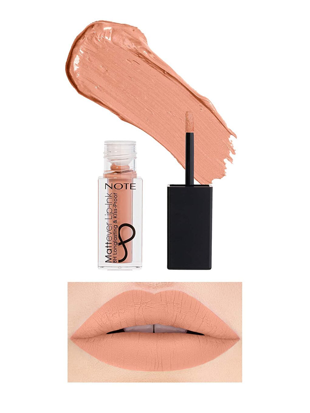 Note Cosmetique Nude Mattever Lip-Ink Mat ve Kalıcı Likit Ruj 01 First Love Beige - Nude - 1