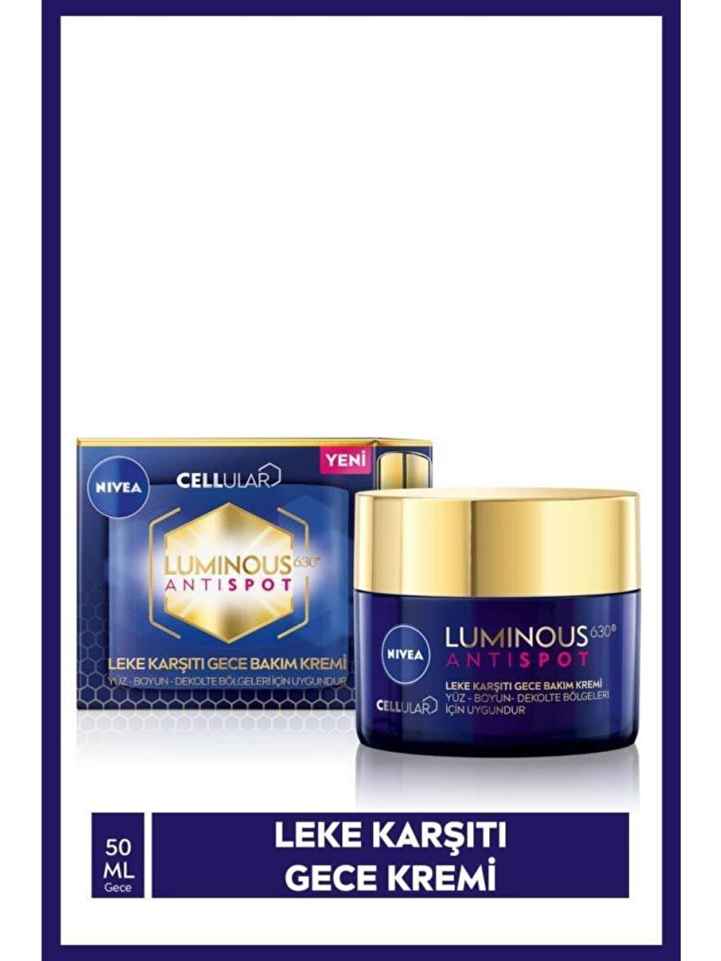 NIVEA Luminous630 Leke Karşıtı Spf50 Gündüz Yüz Kremi 40 ml, Gece Kremi, Cilt Tonu Eşitleyici - 5