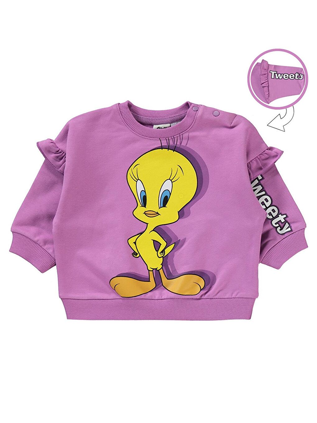 Civil Lila Tweety Kız Bebek Takım 6-18 Ay Leylak - 1