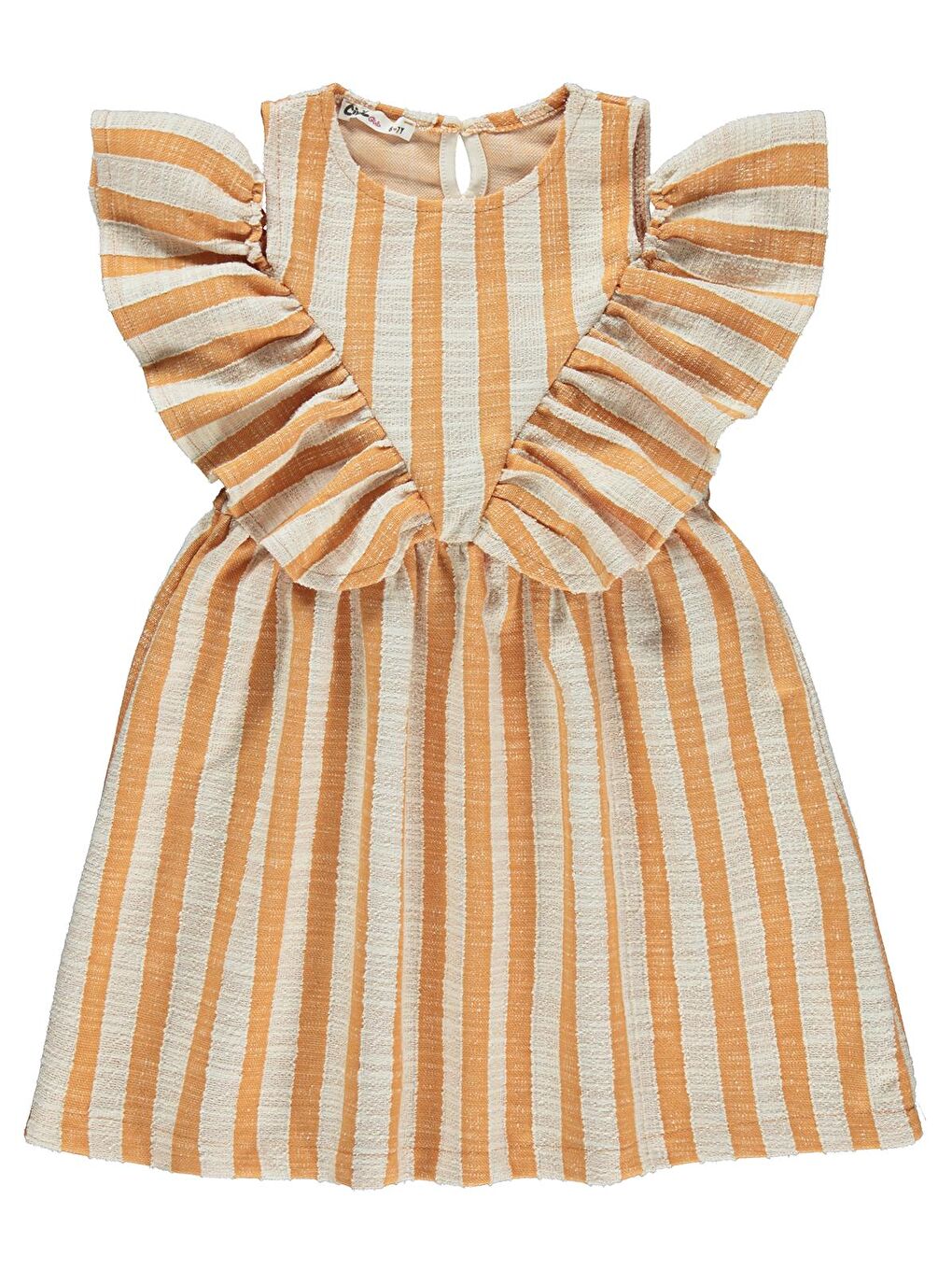 Kahverengi Girls Kız Çocuk Elbise 6-9 Yaş İtalyan Kili
