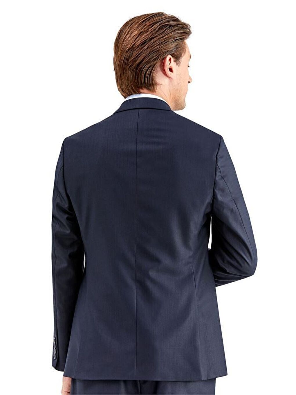 Lacivert Gabardin Kırlangıç Yaka Astarlı 6 Drop Slim Fit Dar Kesim Takım Elbise 1001225011-3