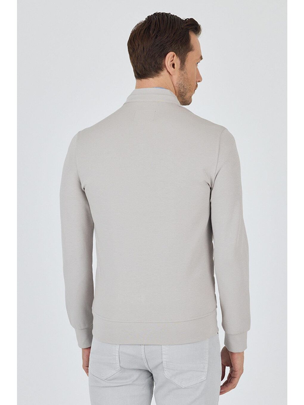 Bej Düz Suprem Dik Yaka Astarsız Slim Fit Mont 1007250114-4