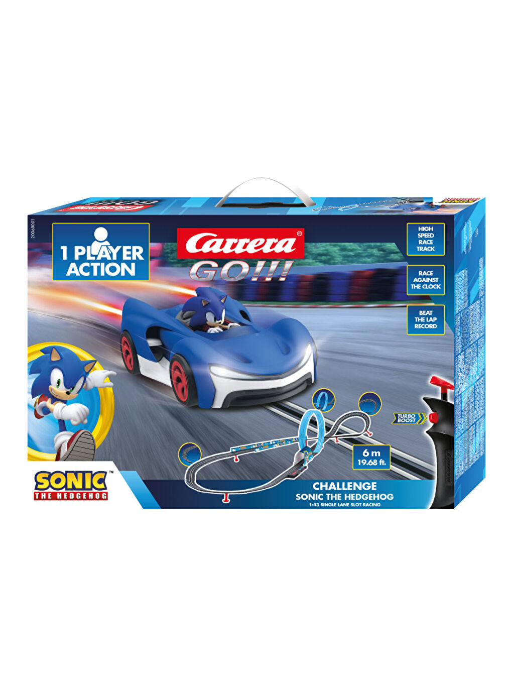 Carrera Renksiz GO Challenge Sonic Tek Kişilik Yarış Pisti 68001