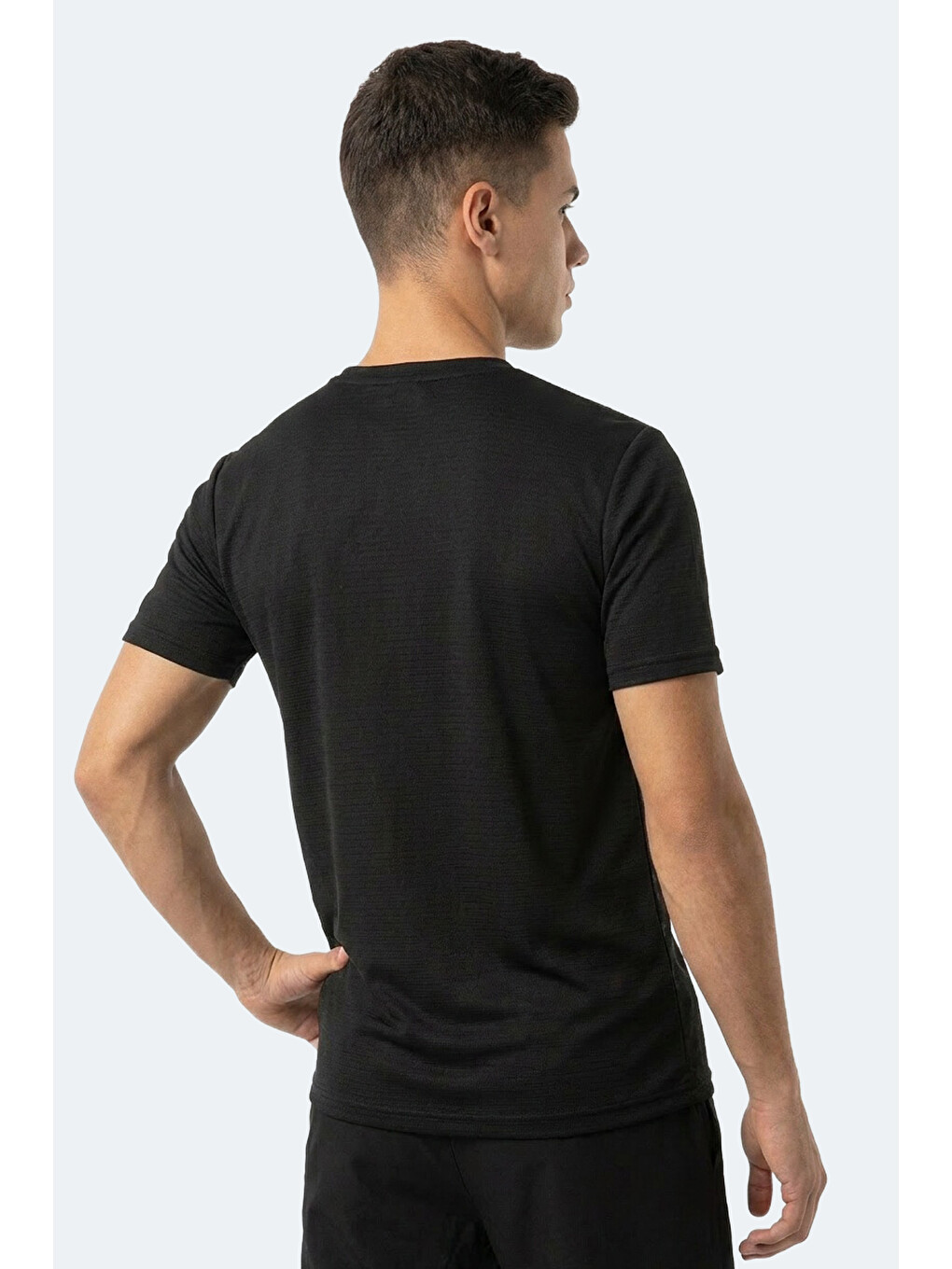 Hugger Erkek Siyah Tişört-3
