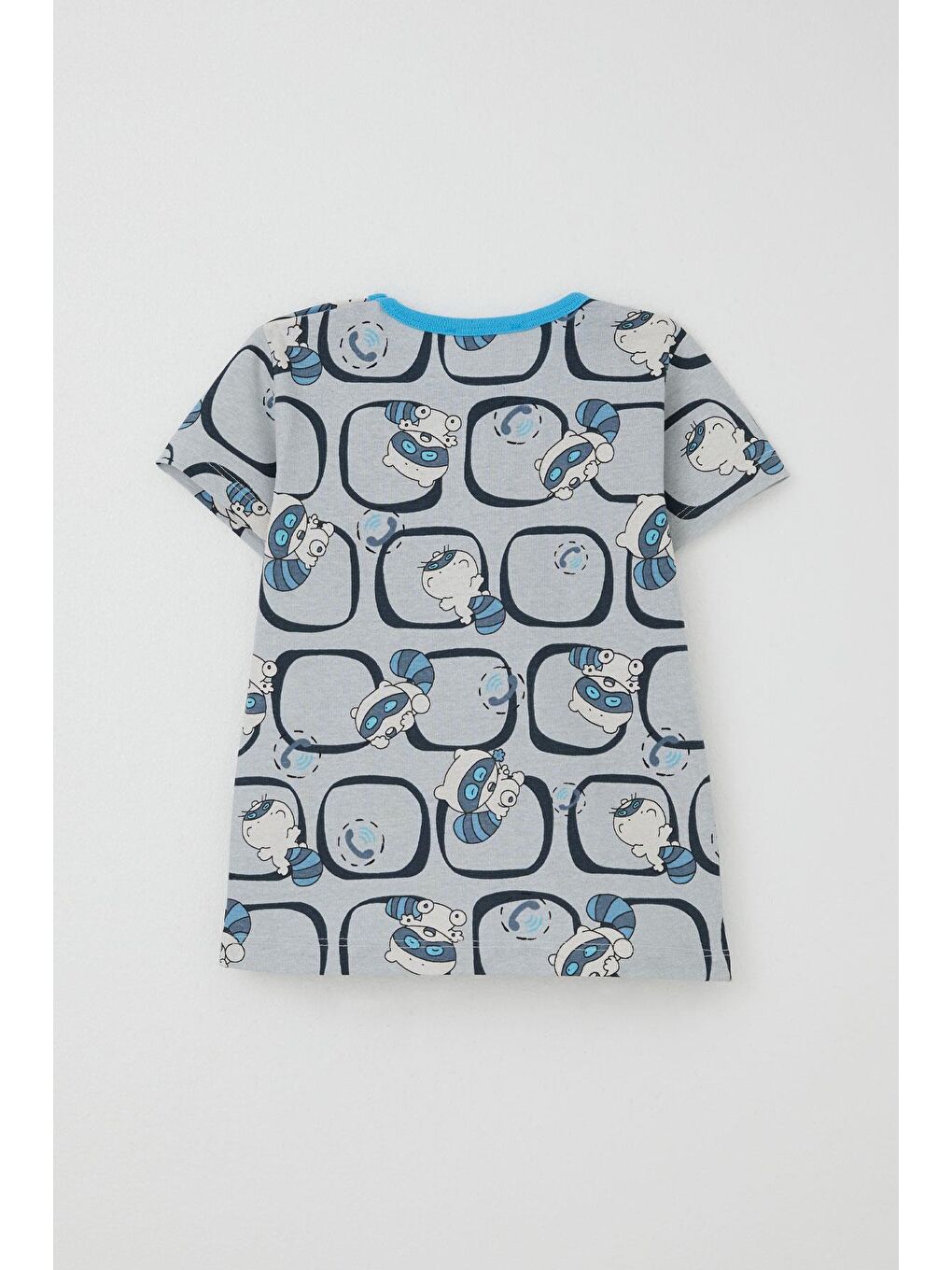 Breeze Erkek Bebek Pijama Takımı Sevimli Rakun Desenli Gri (9 Ay-3 Yaş) - 4