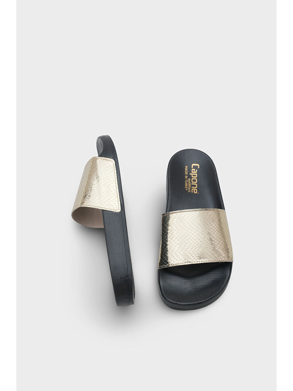 Sarı Karina Kadın Desenli Terlik-4