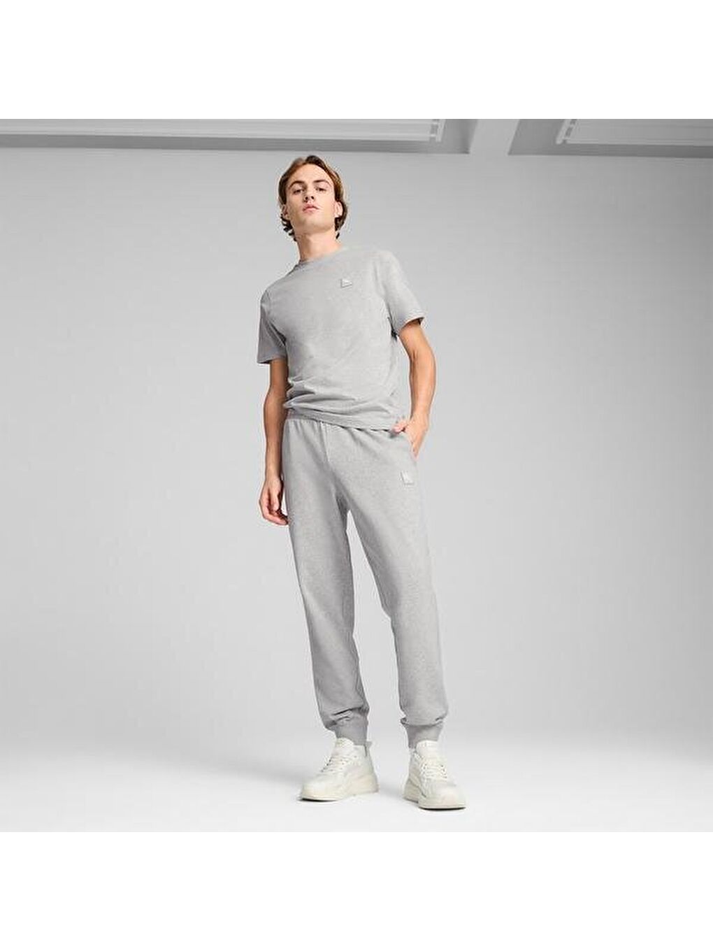 Essentials Elevated Tr Cl Erkek Gri Eşofman Altı-2