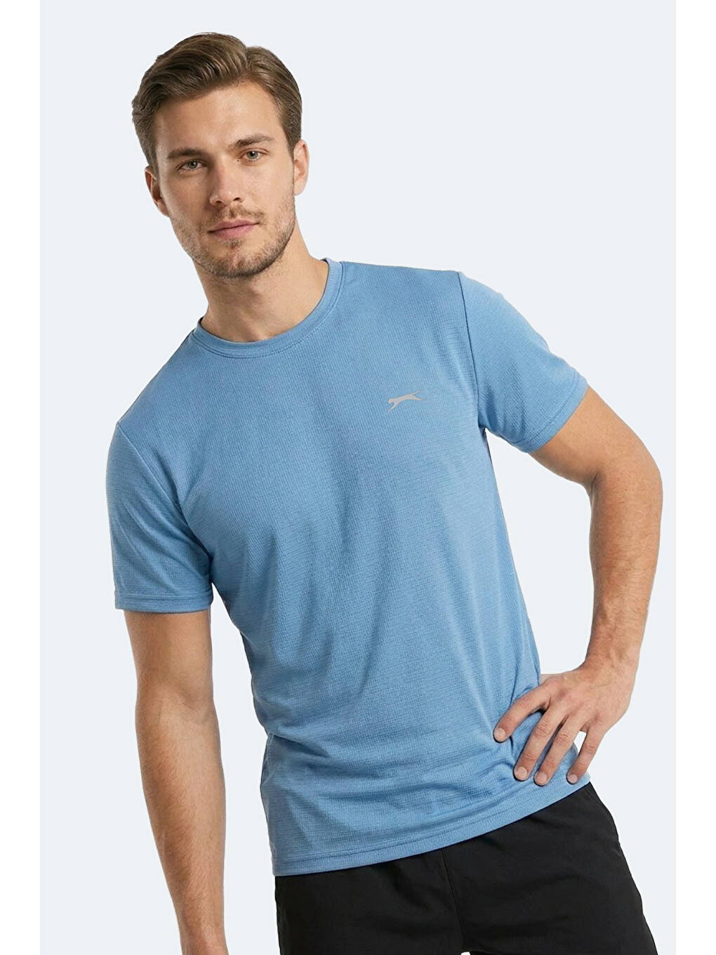 Hugger Erkek Mavi Tişört-6