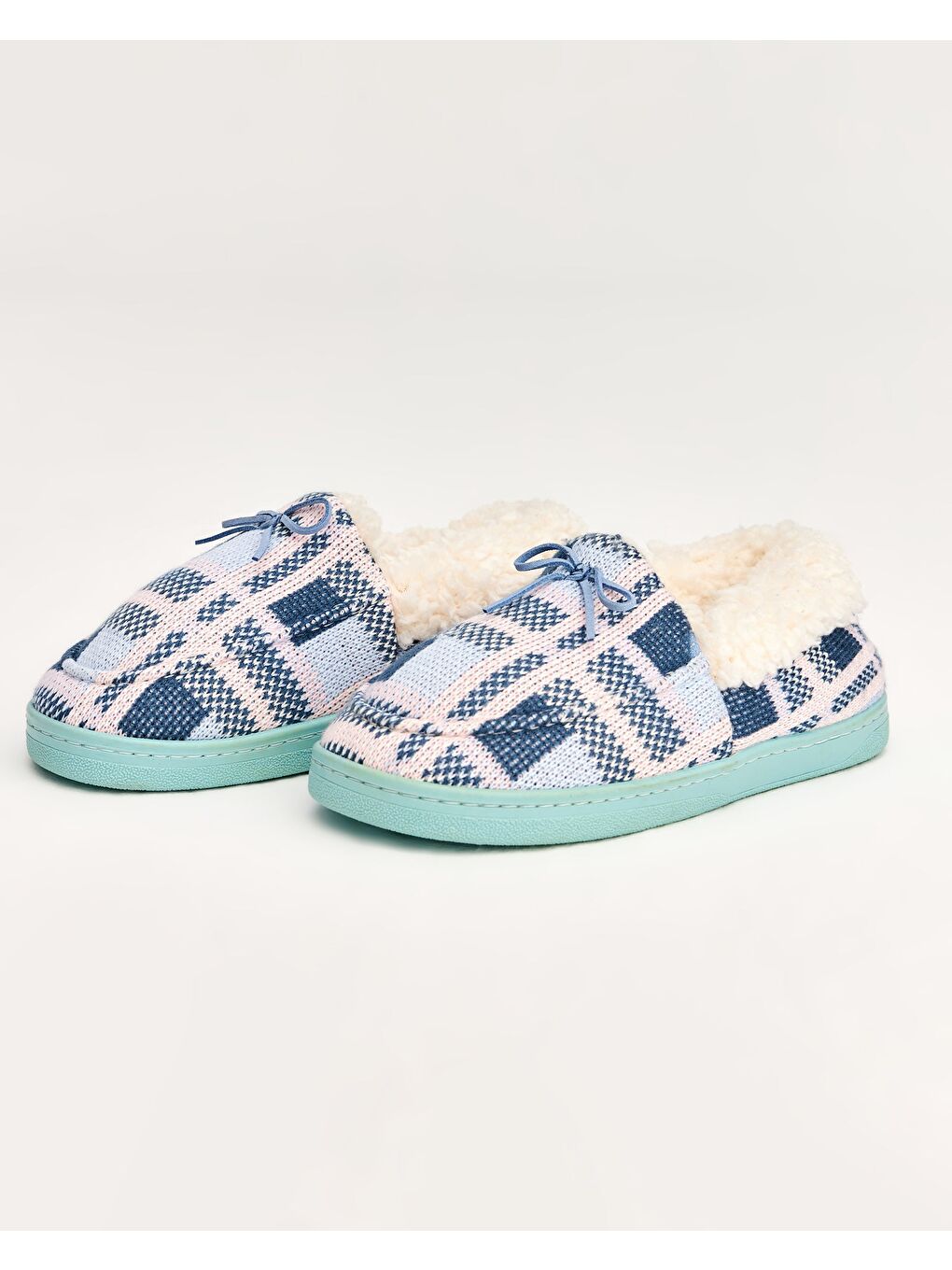 Mavi Kadın Ev İçi Ayakkabı - ETNİK