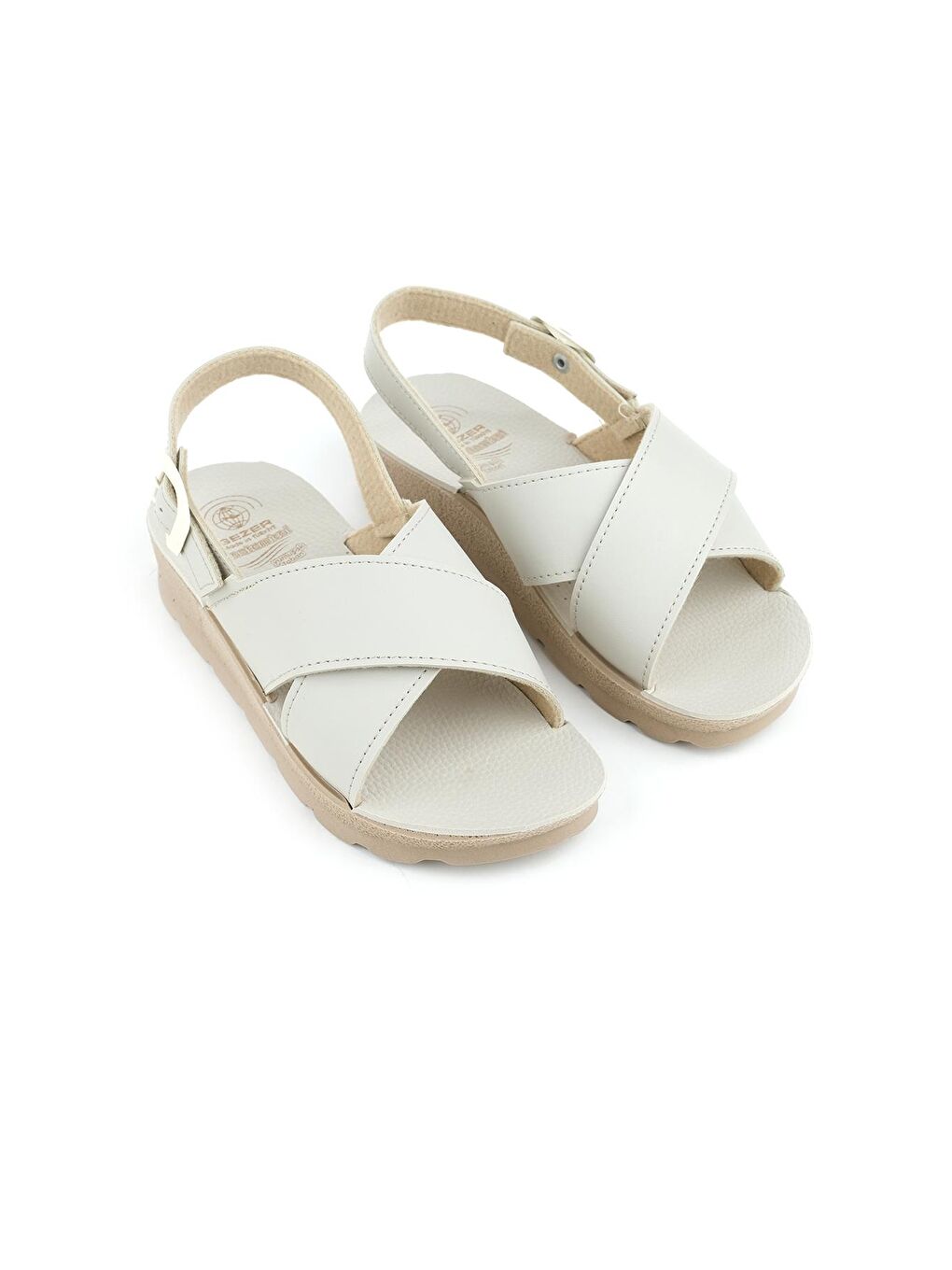 Bej Yazlık Umre Kadın Sandalet-1