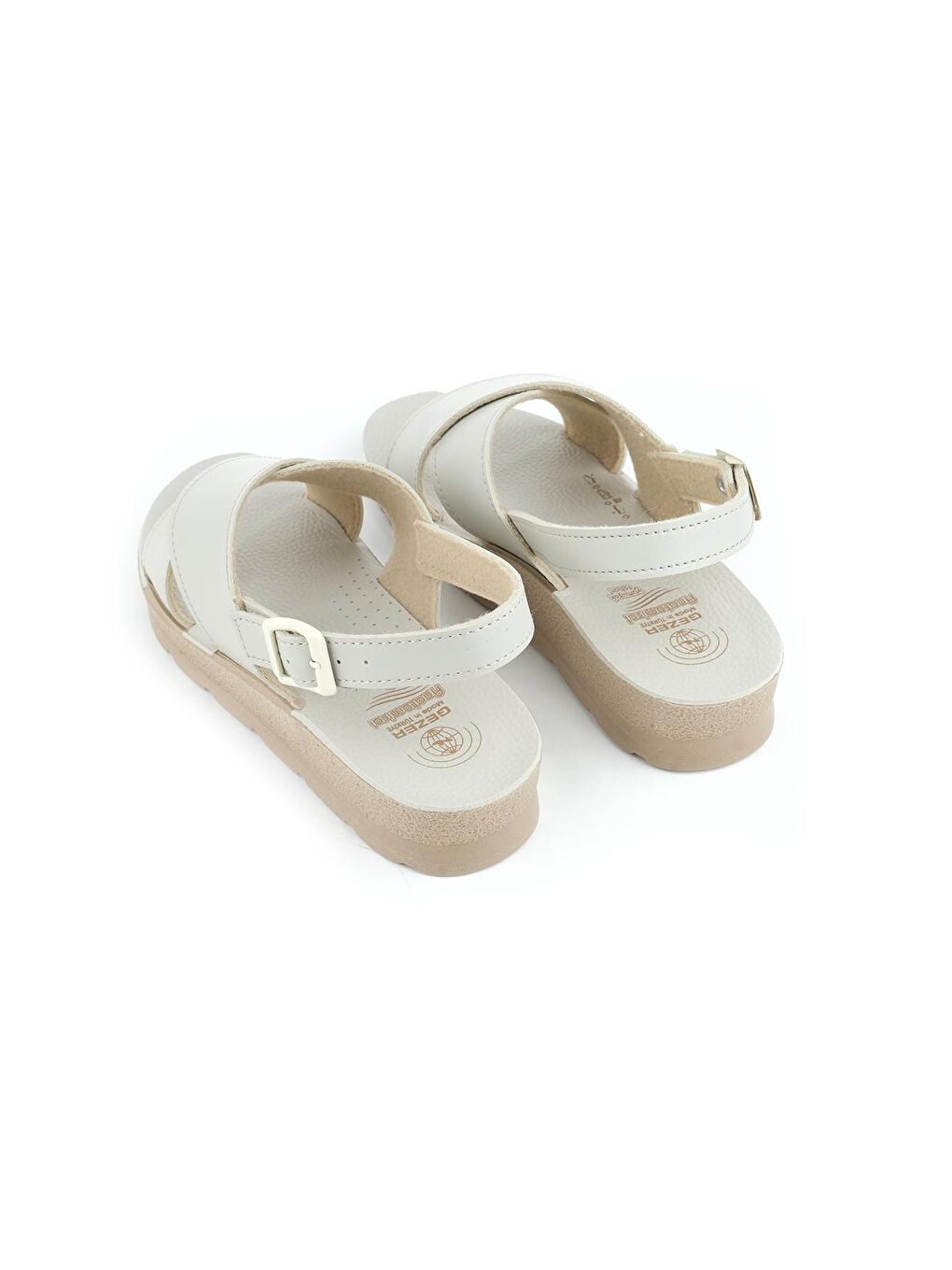 Bej Yazlık Umre Kadın Sandalet-3