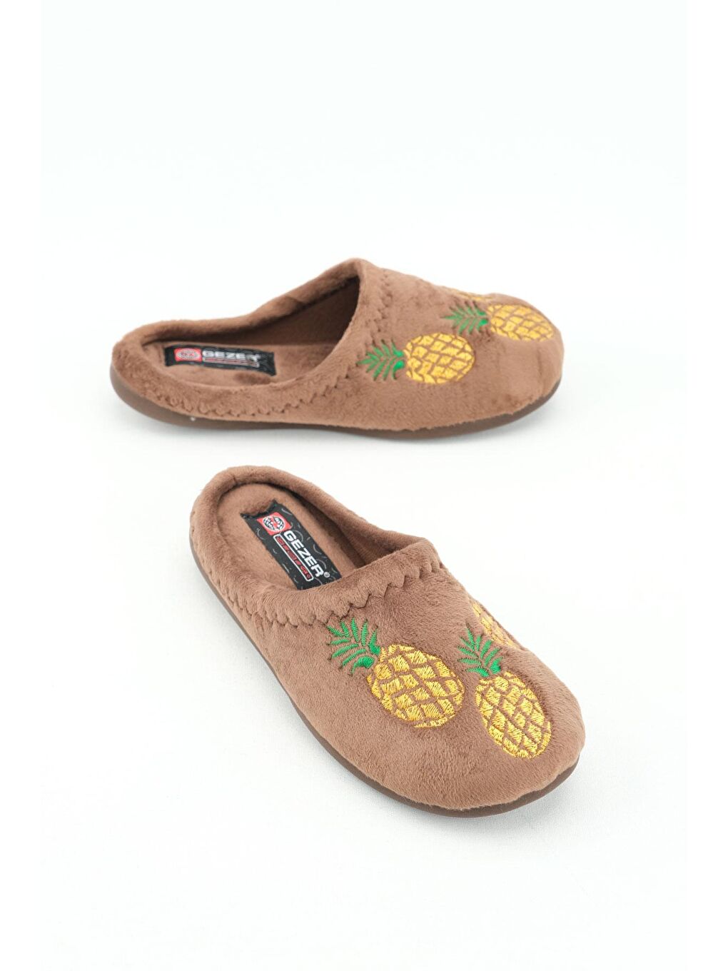 Kahverengi Kışlık Kadın Ev Terlik