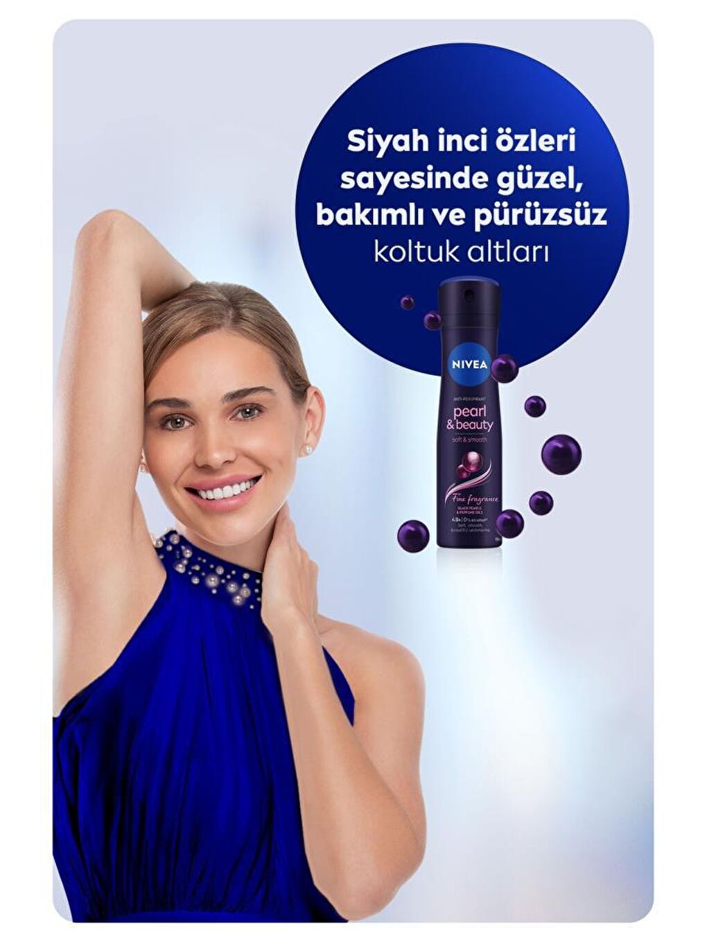 NIVEA Şeffaf Kadın Sprey Deodorant Pearl&Beauty Fine Fragrance, 48 Saat Anti-Perspirant Koruma 150 mlx3 Adet - 5