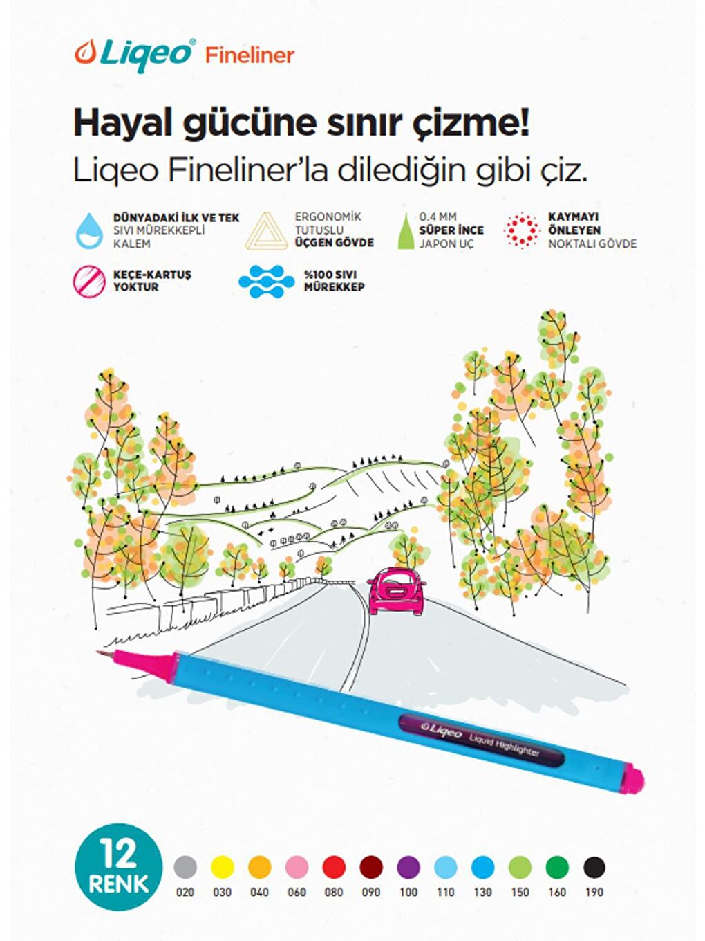 Noki Mavi Motifli Boyama Kitabı Mandala Boyama Ve 6 Lı Liqeo Fineliner Mandala Seti - 4