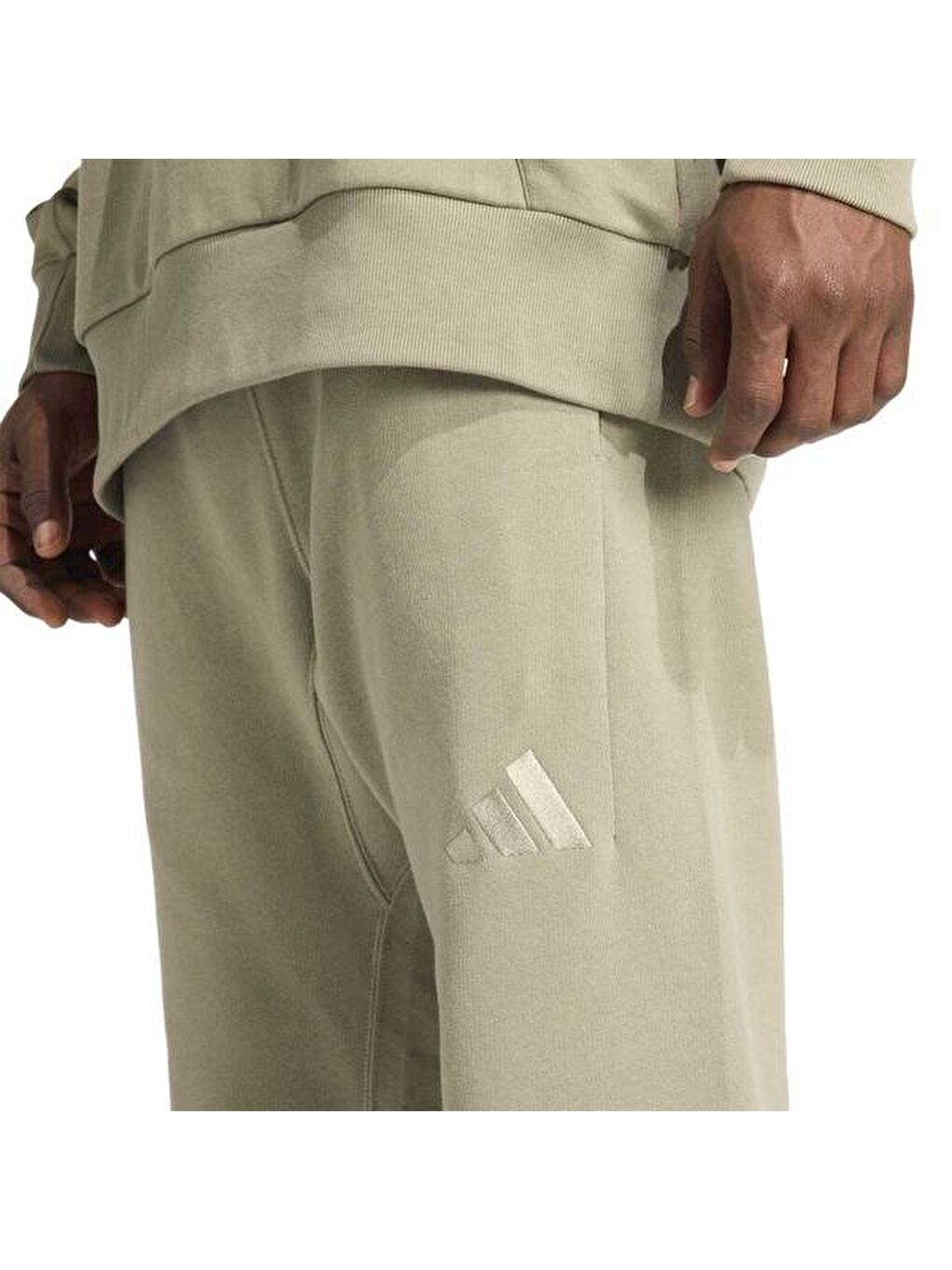 All Season French Terry Regular Erkek Bej Eşofman Altı-2