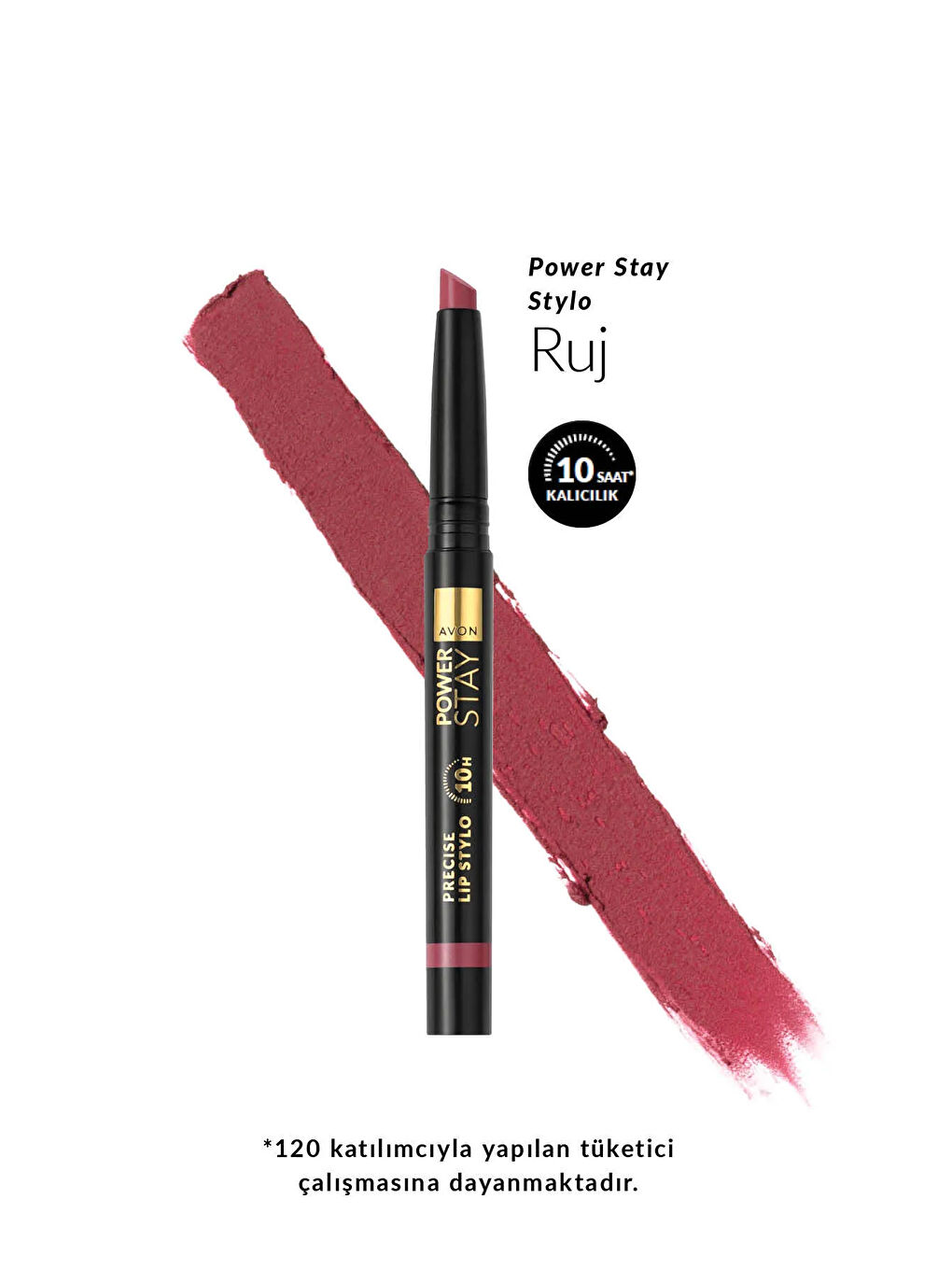 AVON Power Stay Stylo Ruj Main Character Mauve - 1