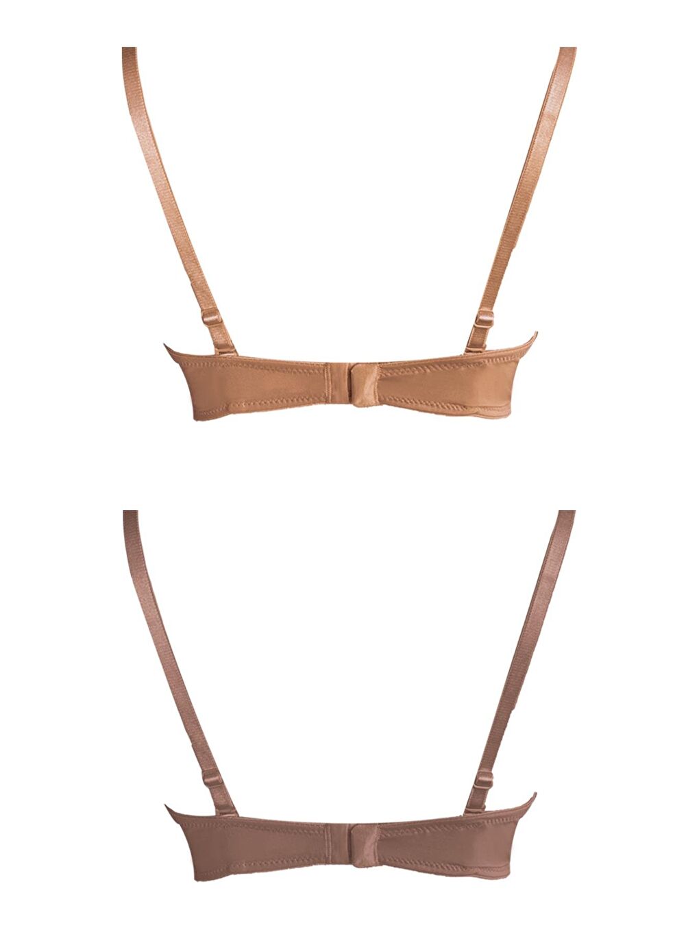 Karışık Balenli Toparlayıcı Dolgusuz Straplez Lotus Sütyen 2'Li Paket-1