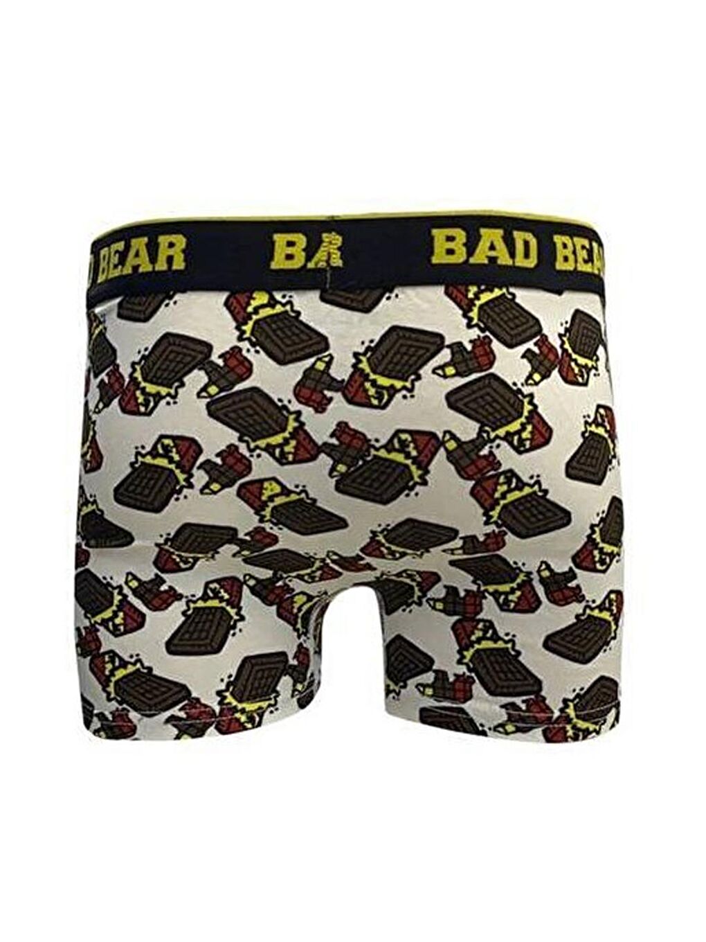 Beyaz Chocolate Erkek Desenli Boxer-1