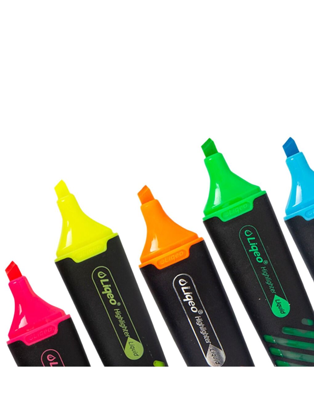 Liquid Flat Fosforlu Kalem (H-3128) 12 Adet Turuncu-2