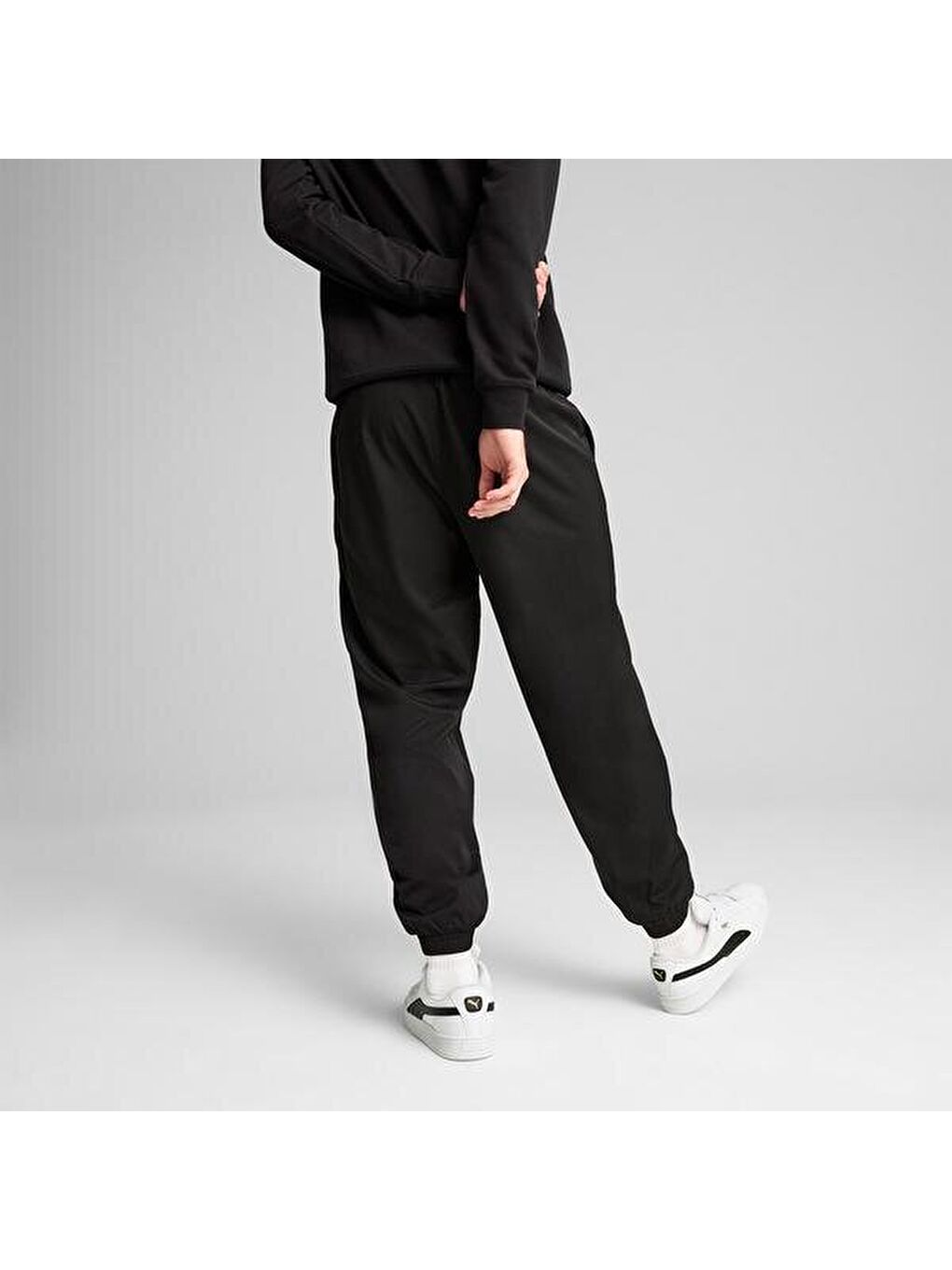 Essentials Woven Erkek Siyah Eşofman Altı-1