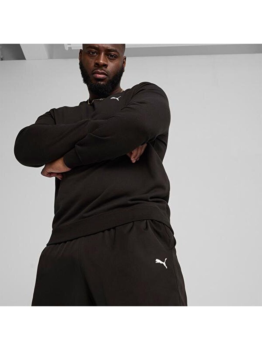 Essentials Woven Erkek Siyah Eşofman Altı-3