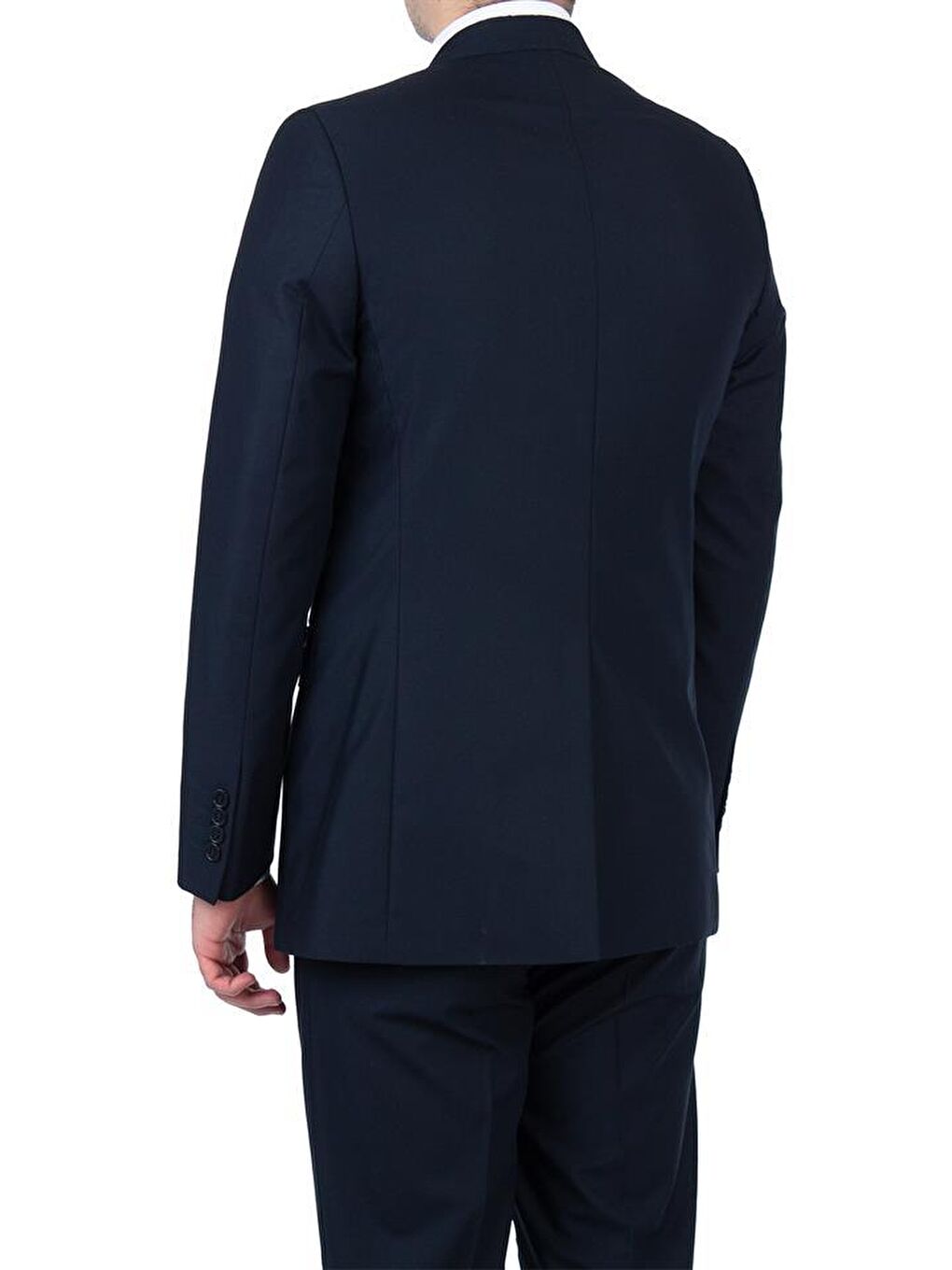 Lacivert Gabardin Mono Yaka Astarlı 8 Drop Comfort Fit Rahat Kesim Takım Elbise 1001200006-2