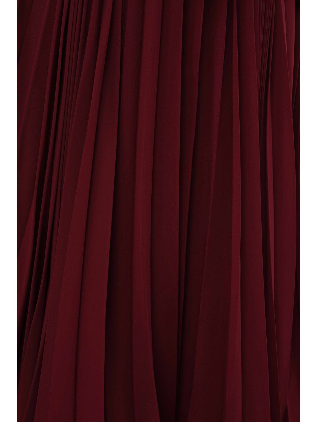 Etek Ucu Detaylı Pilisoley Etek Bordo-4