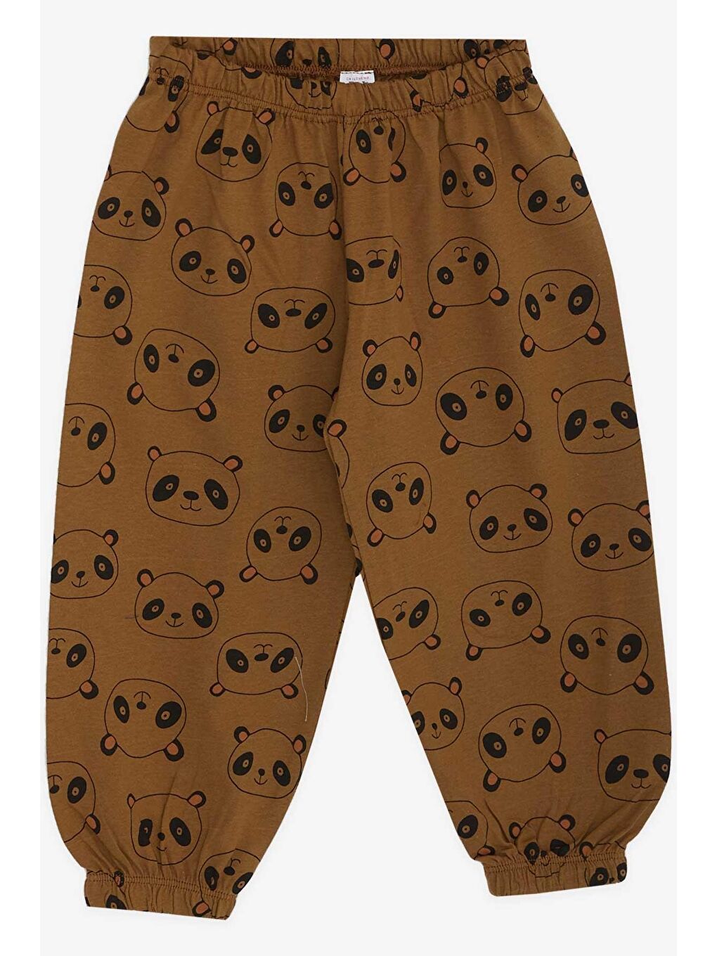 Erkek Bebek Pijama Takımı Panda Desenli Açık Kahverengi (9 Ay)-2