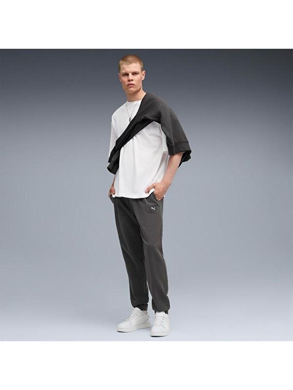 Essentials Elevated Erkek Gri Eşofman Altı-4