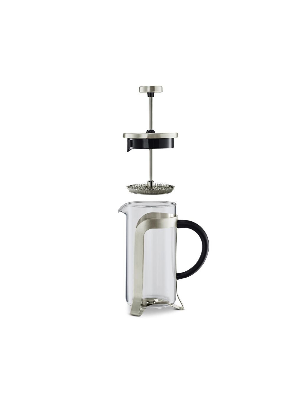 Gri French Press, Gümüş 300 ml-3
