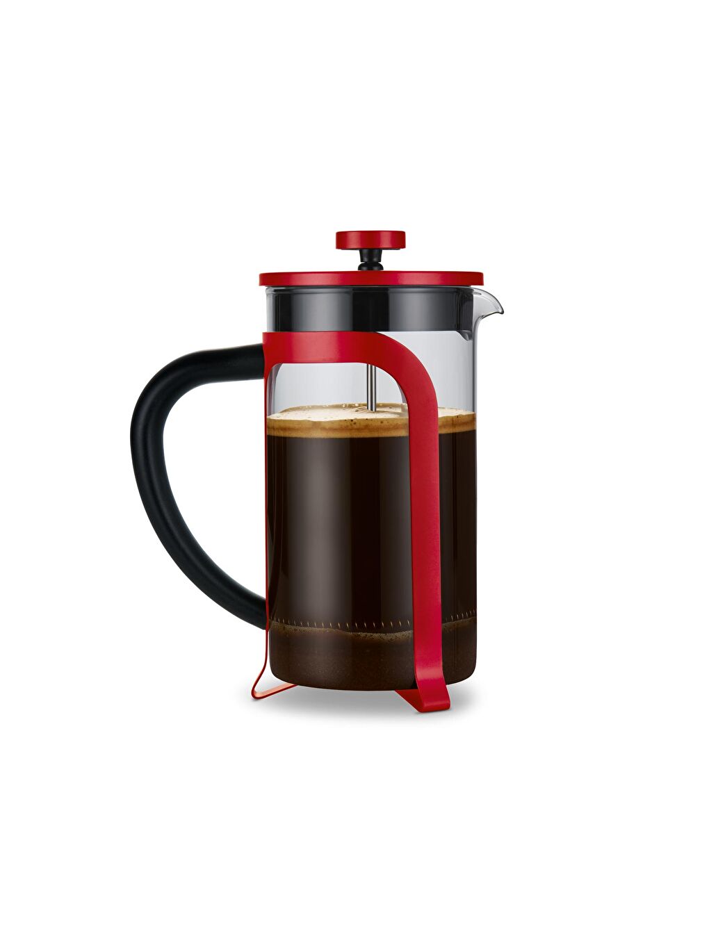 French Press, Kırmızı 800 ml-1