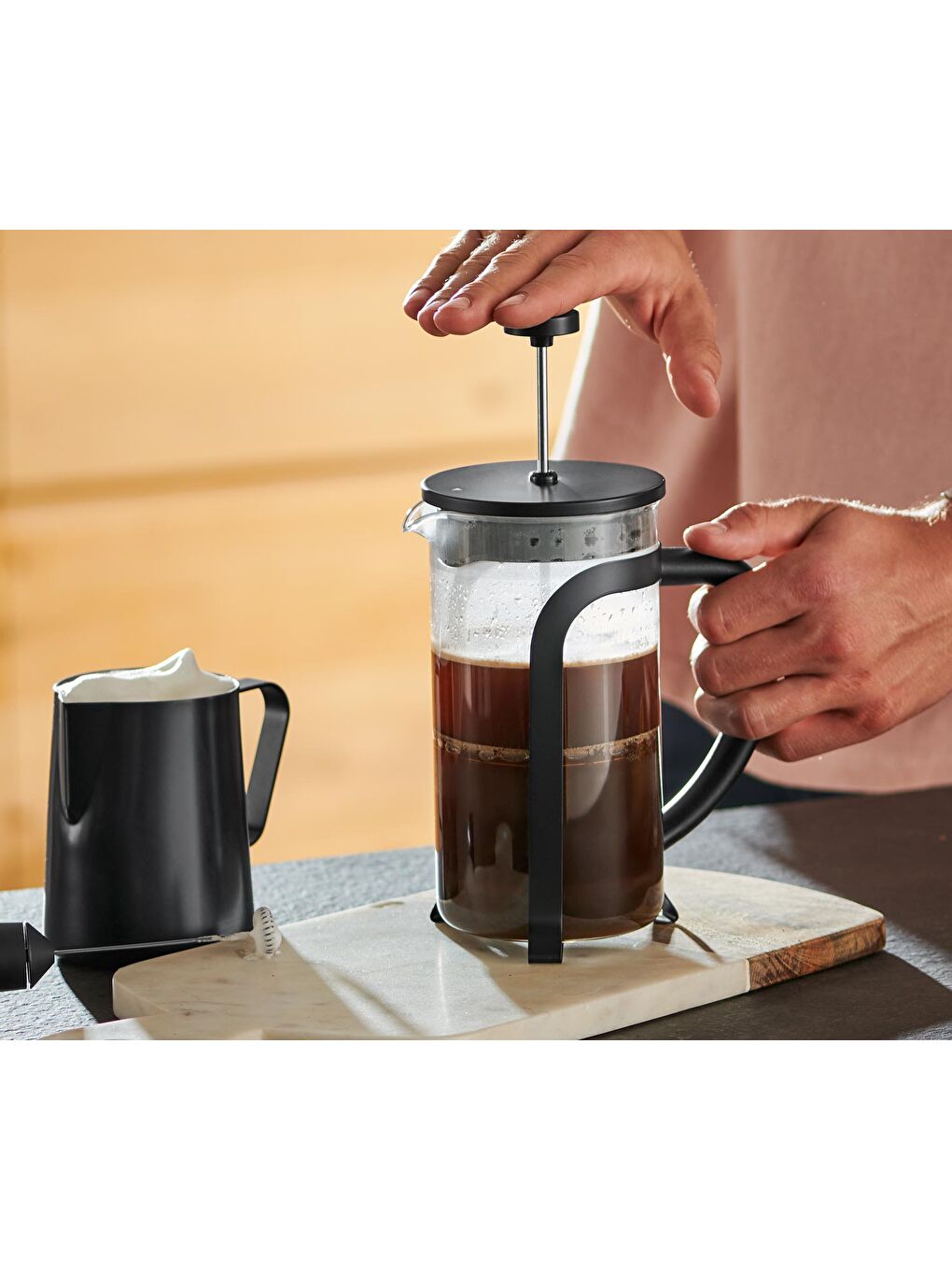 French Press, Siyah 800 ml