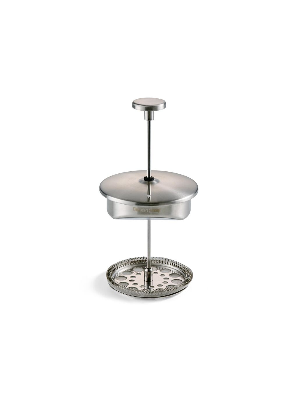 Gri French Press, Paslanmaz Çelik 900 ml-1