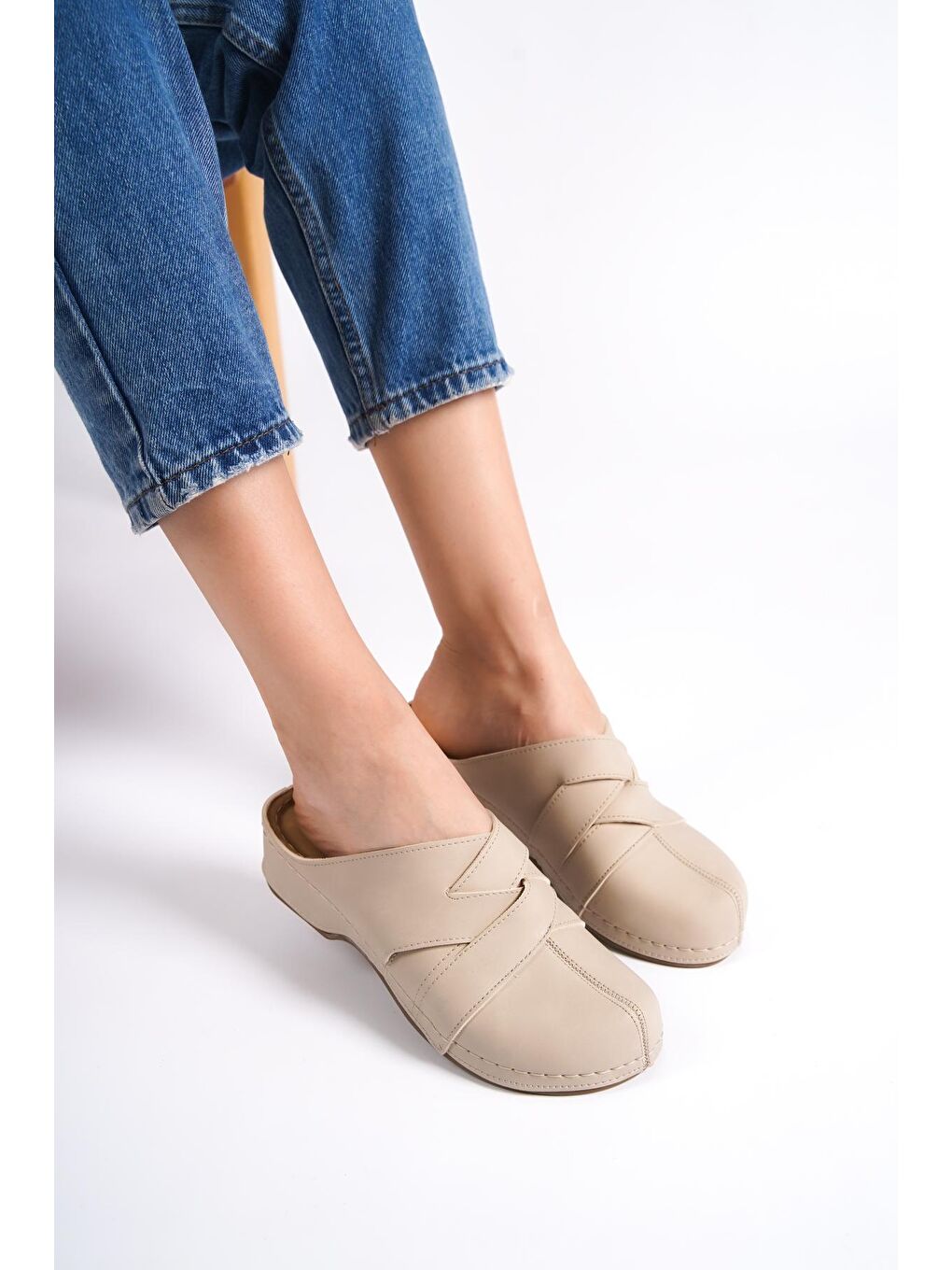 Bej 4146 Kadın Terlik-4