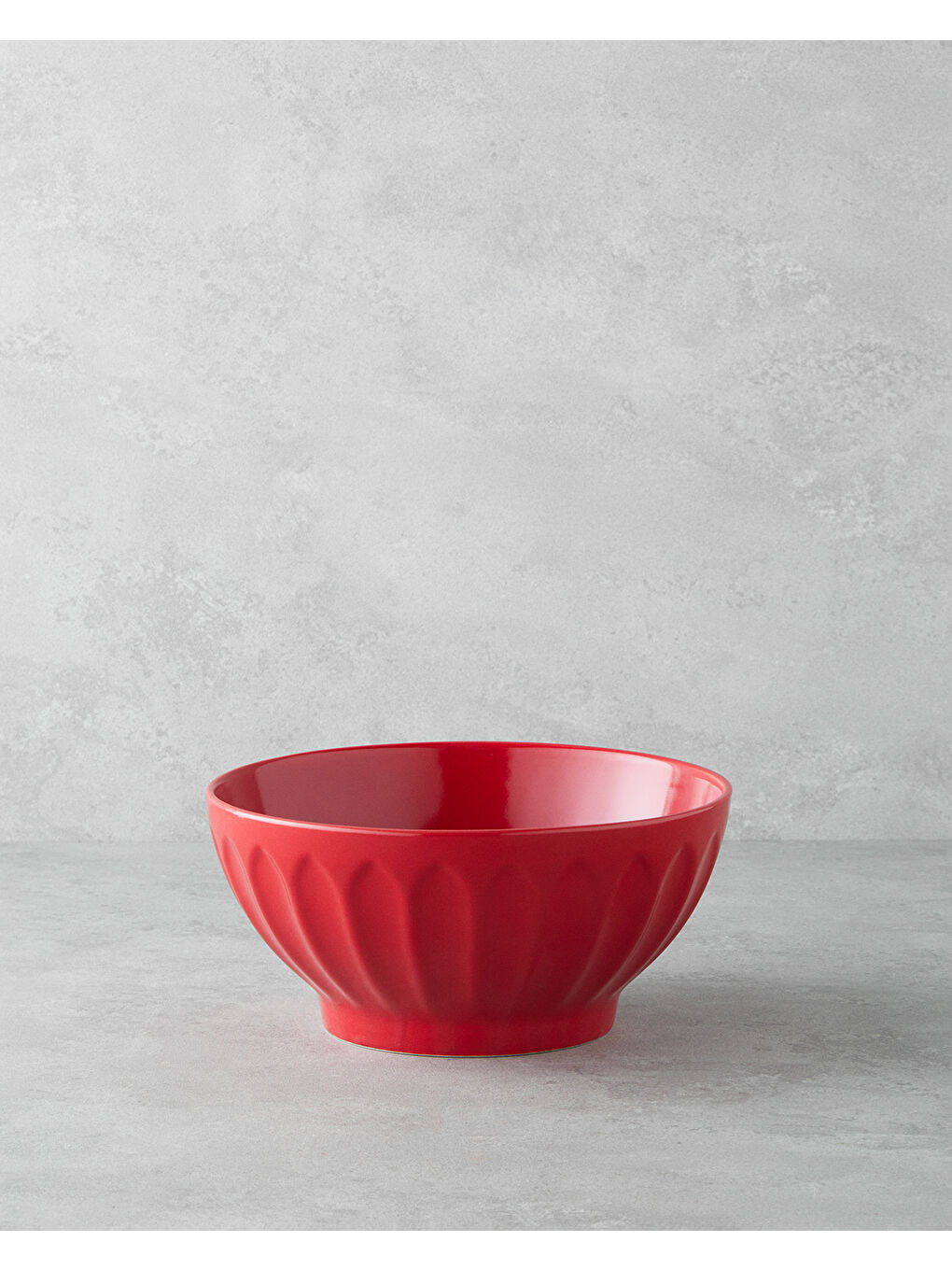 Seramik Karıştırma Kabı 23 x 12 cm Kırmızı