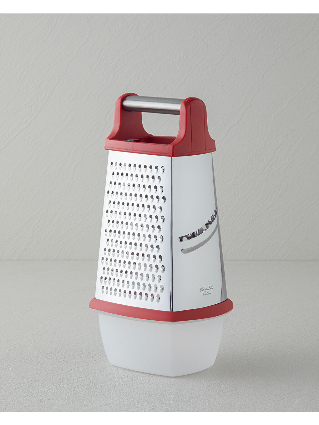 Paslanmaz Çelik Rende 24.5 cm Kırmızı-1