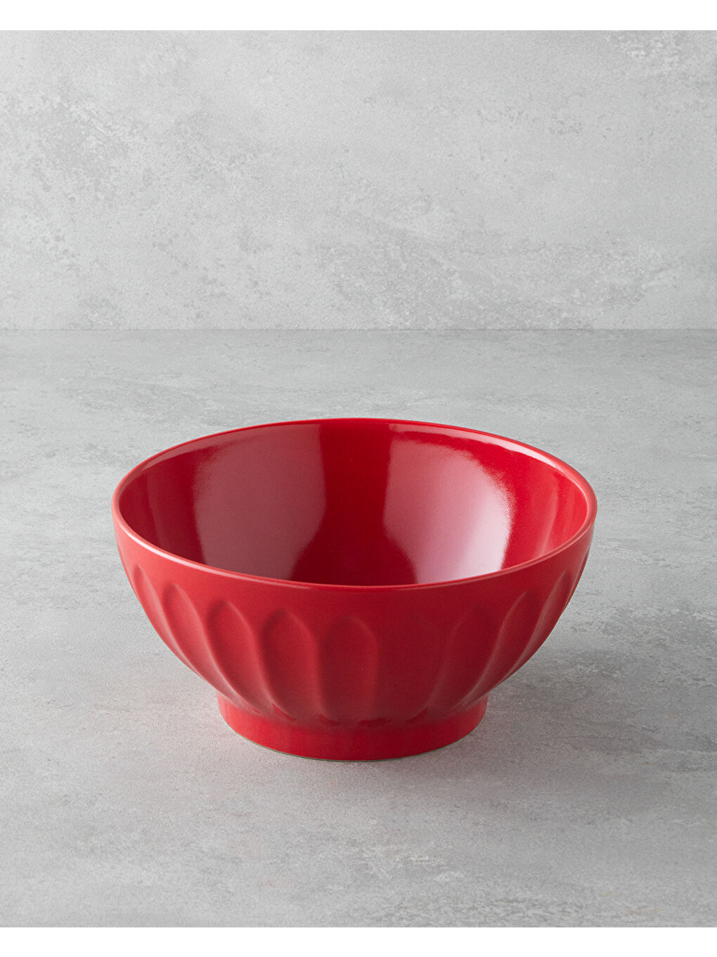 Seramik Karıştırma Kabı 23 x 12 cm Kırmızı-1