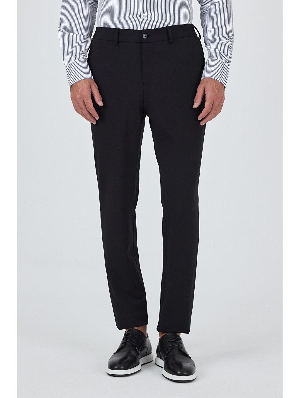 Siyah Esnek Yandan Cepli Casual Slim Fit Jogger Pantolon 1003250162