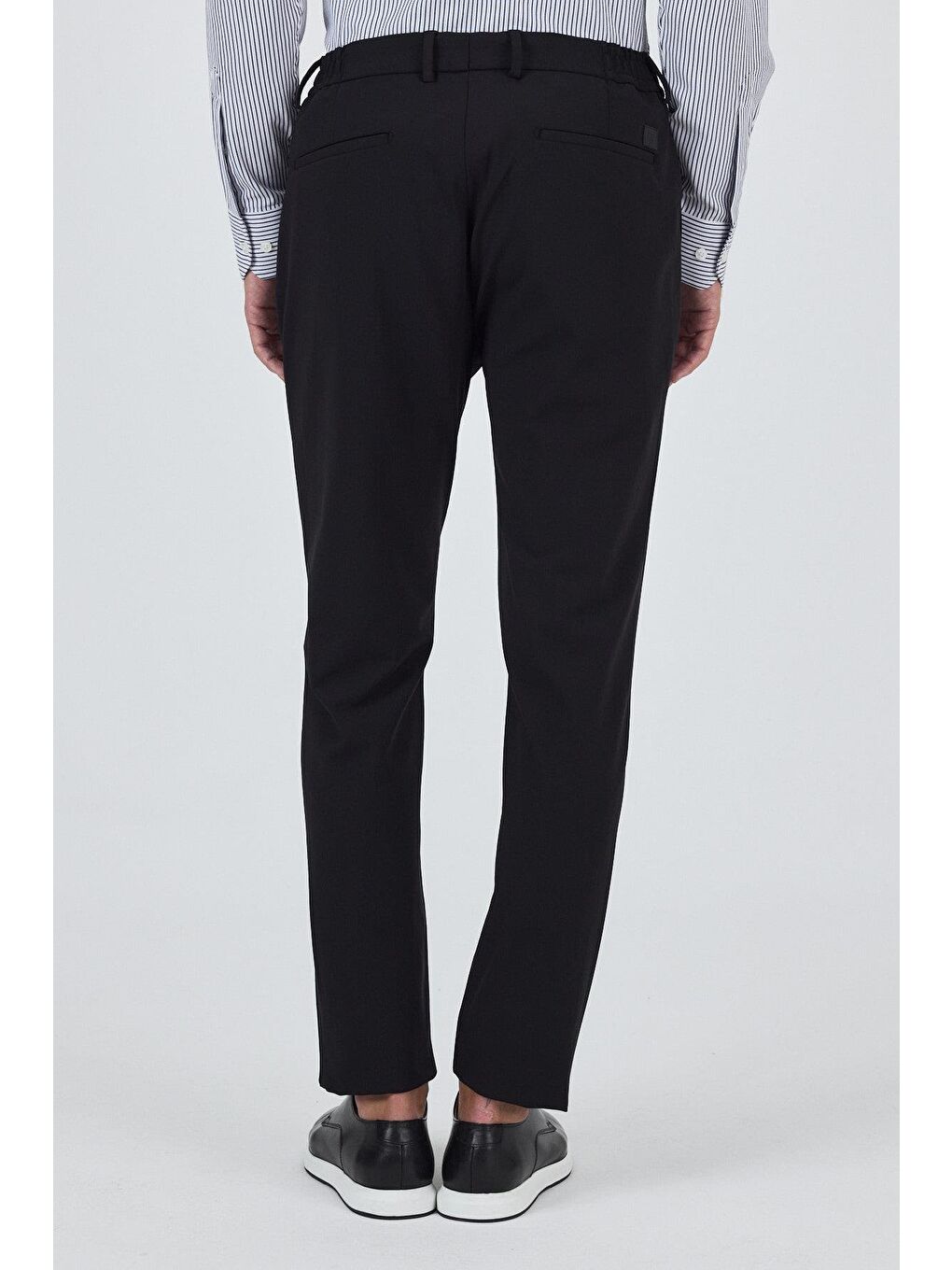 Siyah Esnek Yandan Cepli Casual Slim Fit Jogger Pantolon 1003250162-4
